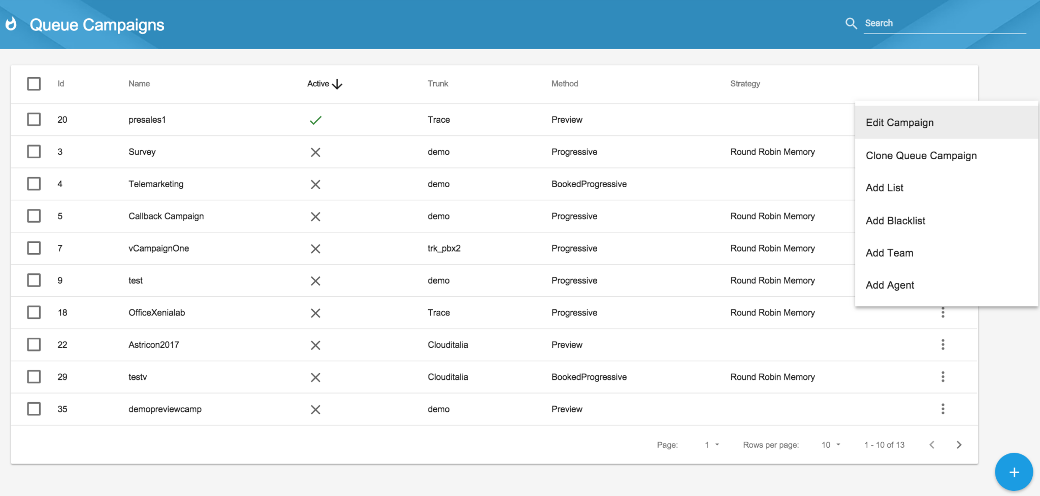 Queue Campaigns – XCALLY Help Desk